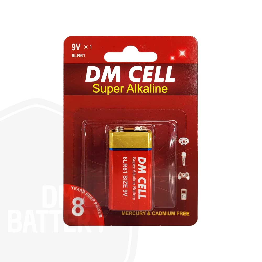 باتری کتابی 9 ولت آلکالاین DM CELL