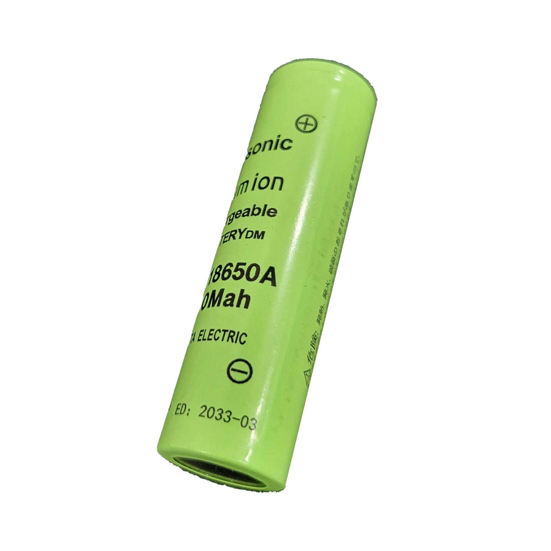 باتری CGR18650A سرتخت قابل شارژ  3400Mah پاناسونیک