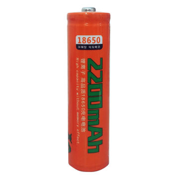 باتری 18650 نوک دار قابل شارژ  2200Mah برند SMALL SUN