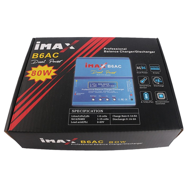 شارژر باتری IMAX مدل B6AC - بالانس شارژر 80w